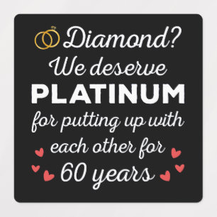 60th Wedding Anniversary I - Diamond Funny Couple