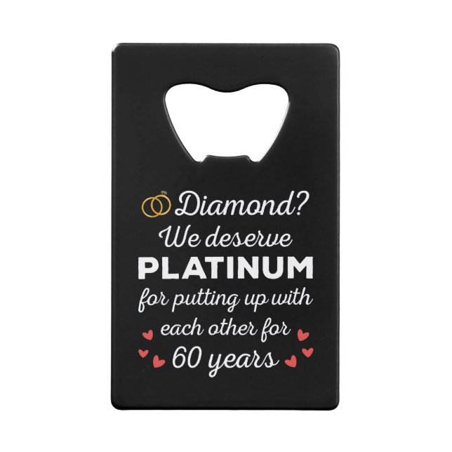 60th Wedding Anniversary I - Diamond Funny Couple (Front)