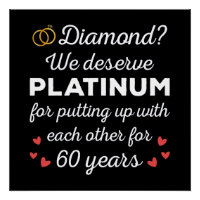 60th Wedding Anniversary I - Diamond Funny Couple