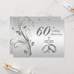 60th Wedding Anniversary Invitation Card