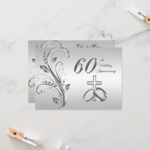 60th Wedding Anniversary Invitation Card