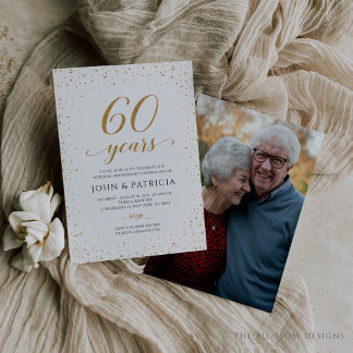 60th Wedding Anniversary Invitation - GAC24e