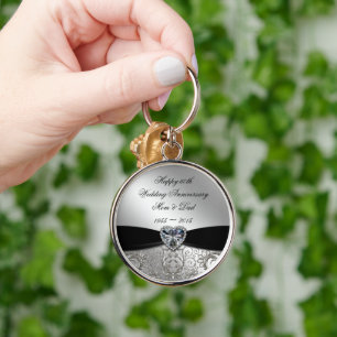 60th Wedding Anniversary Key Chain