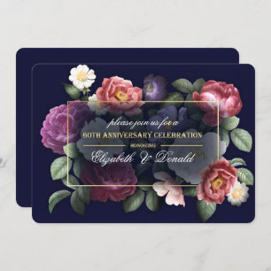 60th Wedding Anniversary Party Invitations