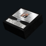 60th Wedding Anniversary Photo Gift Box<br><div class="desc">A Digitalbcon Images Design featuring a Black Satin Ribbon, Diamond and Platinum Silver Flourish Frame theme with a variety of custom images, shapes, patterns, styles and fonts in this one-of-a-kind "Diamond Wedding Anniversary" Photo Gift Box. This elegant and attractive design comes with customisable Photo image and text lettering on the...</div>
