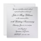 60th Wedding Anniversary Photo Invitation Card