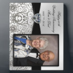 60th Wedding Anniversary Photo Plaque<br><div class="desc">A Digitalbcon Images Design featuring a Platinum silver and black colour and diamond design with a variety of custom images, shapes, patterns, styles and fonts in this one-of-a-kind "Diamond Wedding Anniversary" Photo Plaque. This elegant and attractive design comes complete with customisable text lettering to make this the ideal gift for...</div>