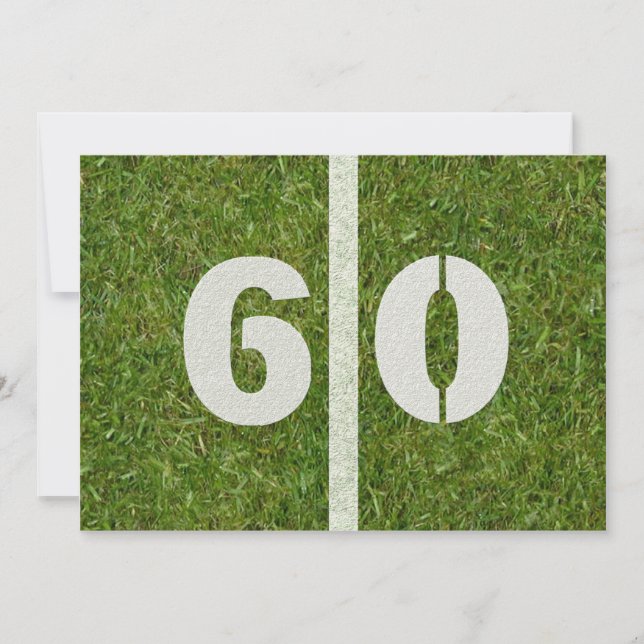 60th Yard Birthday Party!  Customisable Invitation (Front)