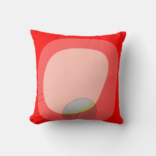 615 Red Abstract Cushion