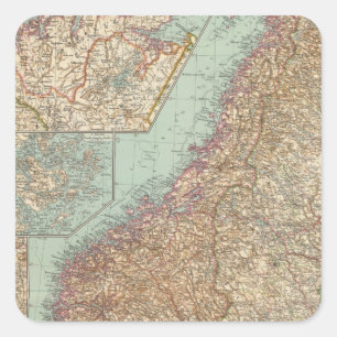 6162 Sweden, Norway Square Sticker