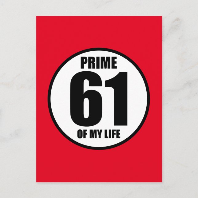 61 - prime of my life postcard (Front)