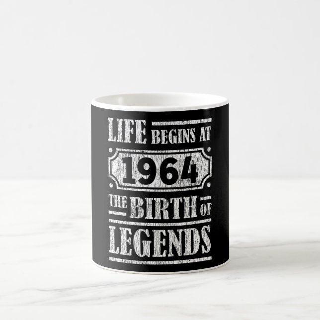 61 Year Old 1964 Birth Of Legend 61st Birthday Coffee Mug (Center)