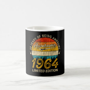 61 Year Old 1964 Retro Awesome 61st Birthday Gift Coffee Mug