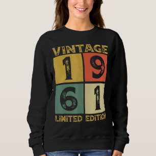 61 Year Old Retro 1961 61st Birthday Sweatshirt