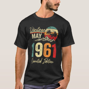 61 Year Old Vintage May 1961 61st Birthday T-Shirt