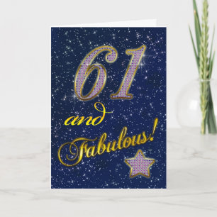 61st birthday for someone Fabulous Card