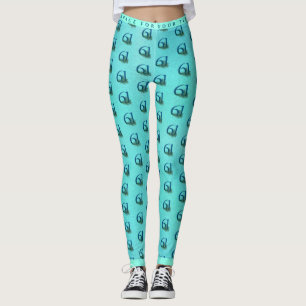 61st Birthday or Anniversary Peacock Pattern Leggings