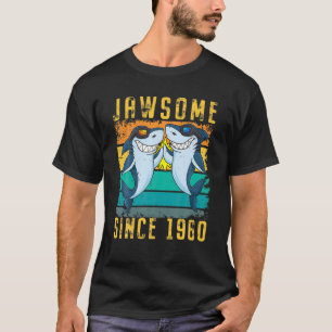 61St Birthday Shark 61 Year Old Jawsome Since 1960 T-Shirt
