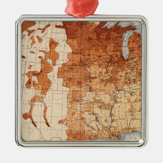 62 Proportion foreign born Metal Tree Decoration (Front)