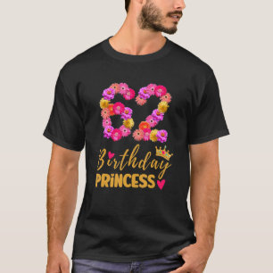 62 Year Old Birthday Princess Flower Its My 62nd B T-Shirt