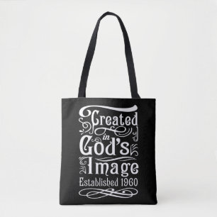 62 Year Old Christian: Jesus and God 1960 62nd Bir Tote Bag