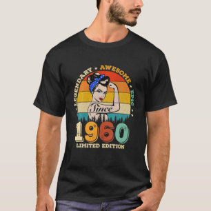 62 Year Old Legendary Since 1960 Awesome 62Nd Birt T-Shirt
