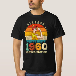 62 Year Old Women Bday 1960 Vintage 62nd Birthday T-Shirt