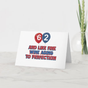 62 years birthday gift ideas card