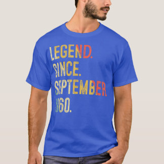 62 Years Old Gifts 62nd Birthday Legend Since Sept T-Shirt