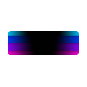 62B RAINBOW STRIPES BLACKOUTS GRAPHICS BACKGROUNDS RETURN ADDRESS LABEL