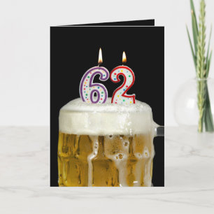 62nd Birthday Beer Card