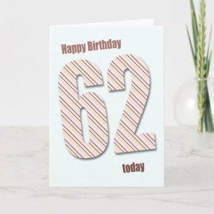 62nd birthday card