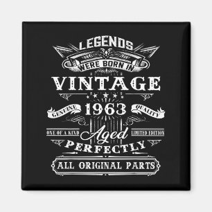 62nd Birthday Gift For Vintage Legend Born 1963 62 Magnet