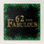 62nd Birthday  Jigsaw Puzzle<br><div class="desc">Fabulous Birthday Products!</div>