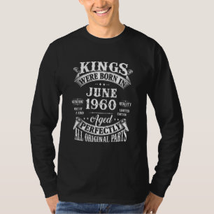 62nd Birthday Legends Born In June 1960 62 Years T-Shirt