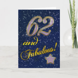 62nd Birthday party Invitation