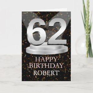 62nd Birthday Spotlights Add A Name Card