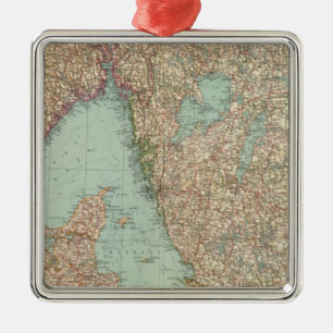 6364 Sweden, southern Norway Metal Ornament