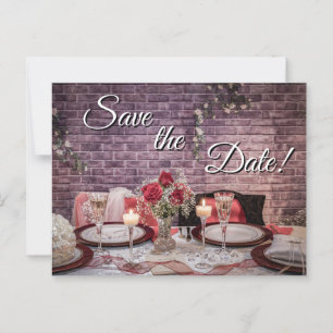 6371-Bride and Groom Wedding Table Postcard