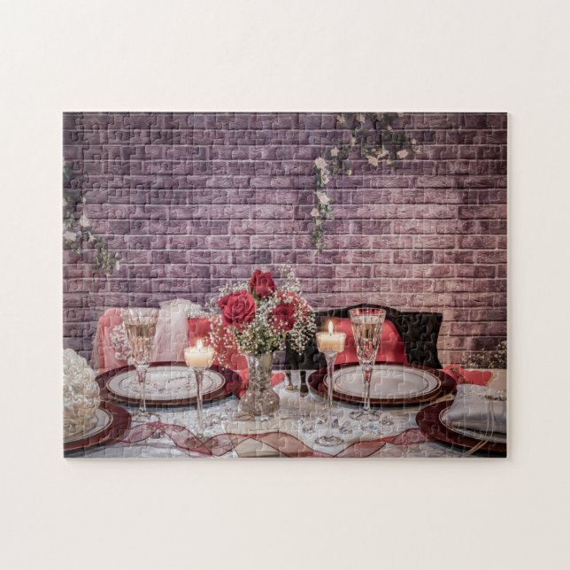 6371-Wedding Head Table for Bride & Groom Puzzle (Horizontal)