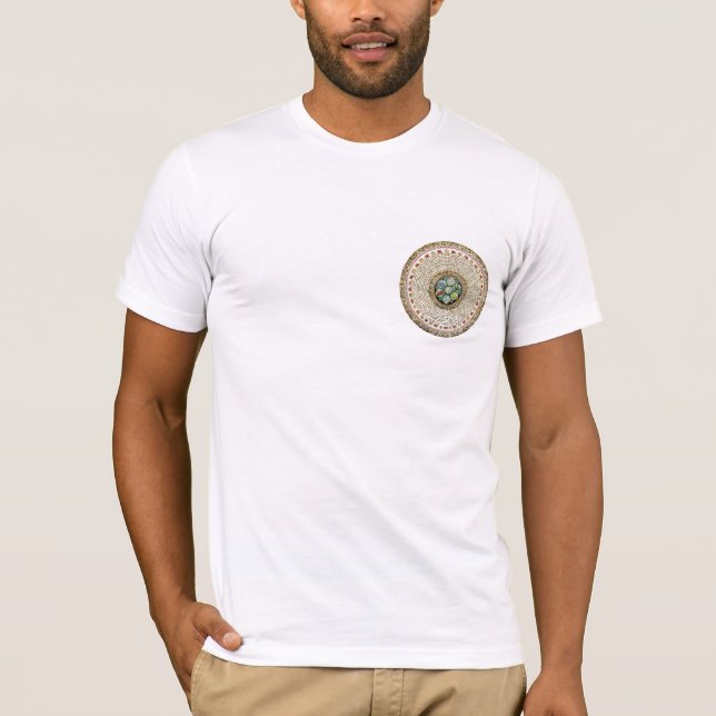 [63.3] Round Tibetan “OM” Mantra Mandala T-Shirt (Front)