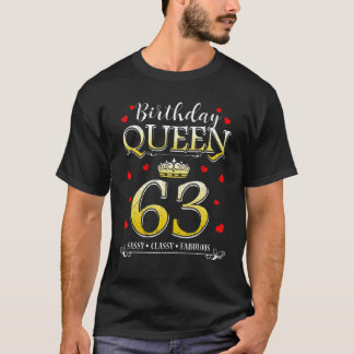 63 & Fabulous 63 Years Old 63th Birthday For Women T-Shirt