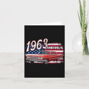 63 Impala Lowrider Ss 4th Of July American Card