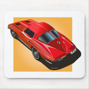 63 Split Window Redon Yellow Mouse Pad