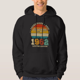 63 Year Old Bday 1962 Awesome 63rd Birthday Gift Hoodie