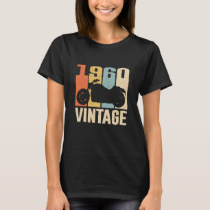 63 Year Old Biker Born in 1960 63rd Birthday Bike T-Shirt