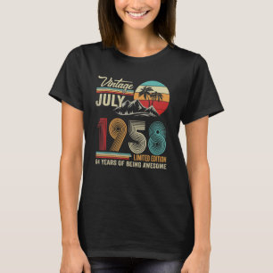 63 Year Old  July 1959  63rd B Day T-Shirt