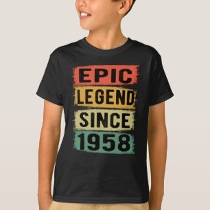 63 Years Old Bday 1958 Epic Legend 64th Birthday T-Shirt