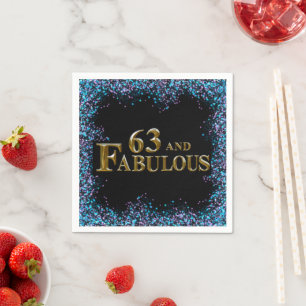 63rd Birthday Napkin