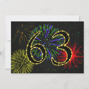 63rd birthday party invitate invitation